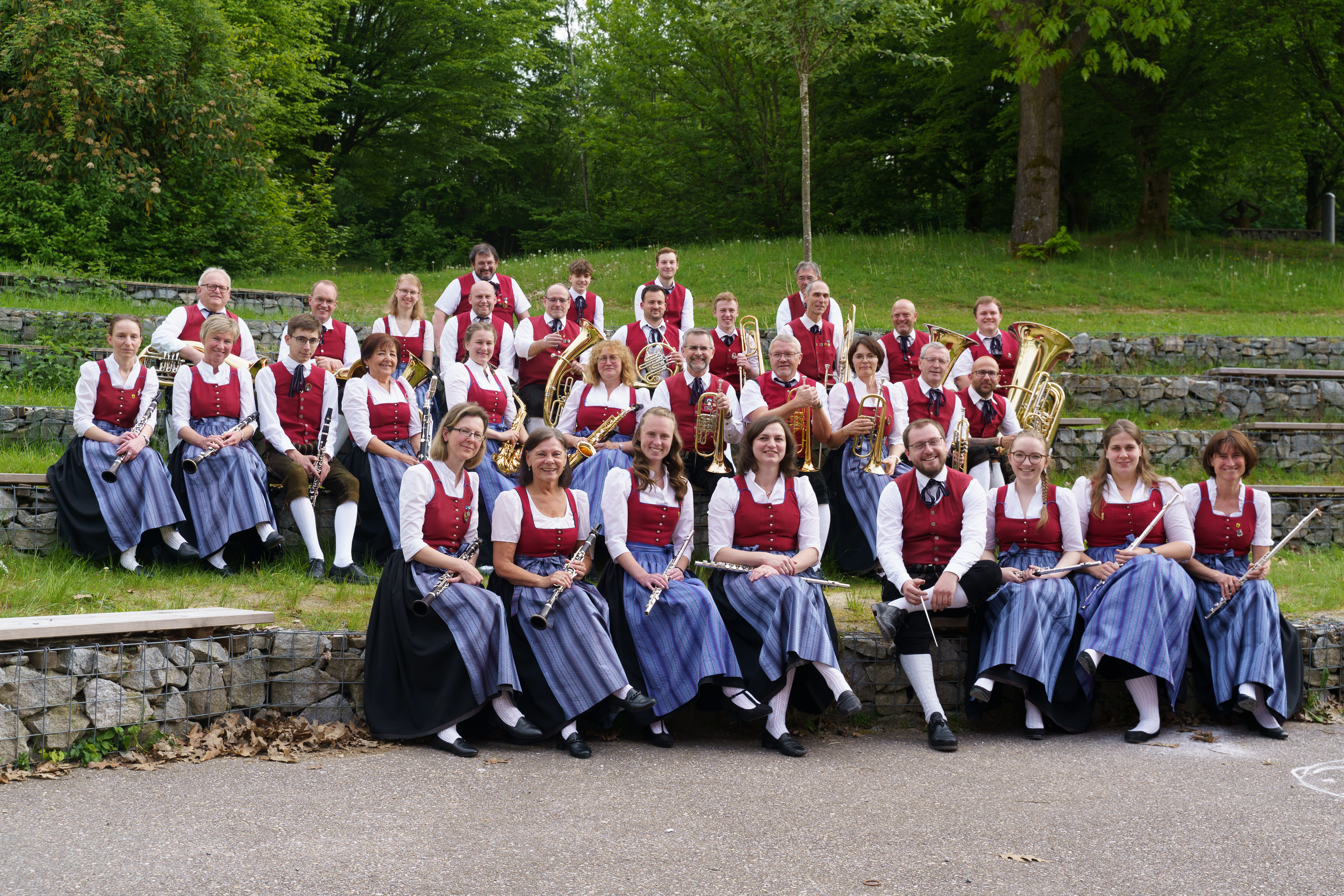 Gruppenfoto der Stadtkapelle Viechtach